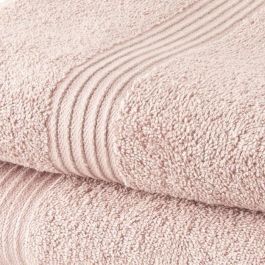 TODAY Juego de 1 Toalla de baño 100% algodón 70x30 cm + 1 Toalla de baño 50x100 cm - Rosa arena TODAY Juego de 1 Toalla de baño 100% algodón 70x30 cm + 1 Toalla de baño 50x100 cm - Rosa arena