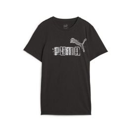 Camiseta de Manga Corta Infantil Puma Ess+ Futureverse Negro