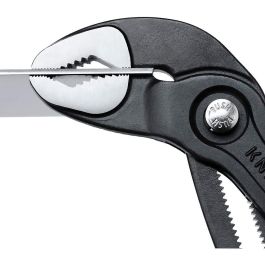 Knipex Tenazas ajustables cobra® 8701250, ajuste automático, mordazas templadas, 240x44x14mm, rojo/negro Knipex Tenazas ajustables cobra® 8701250, ajuste automático, mordazas templadas, 240x44x14mm, rojo/negro