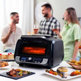 Freidora de Aire con Grill, Accesorios y Recetario InnovaGoods Fryinn 12-in-1 6000 Negro Acero 3400 W 6 L Freidora de Aire con Grill, Accesorios y Recetario InnovaGoods Fryinn 12-in-1 6000 Negro Acero 3400 W 6 L