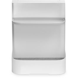 Digitus Bandeja para montaje bajo escritorio/compartimento para bolsas, Plástico y Acero, Blanco, 330x255x400mm, 5kg