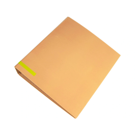 Liderpapel Archivador de Palanca A4 Color System Forrado Melocotón Lomo 80 mm con Compresor Metálico