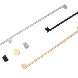 Viefe Tirador Graf Big de Aluminio Acabado Latón Oscuro para Armario de 120 cm (1200 mm) con 3 Agujeros, Barra Ø14mm y Alto 41mm Viefe Tirador Graf Big de Aluminio Acabado Latón Oscuro para Armario de 120 cm (1200 mm) con 3 Agujeros, Barra Ø14mm y Alto 41mm