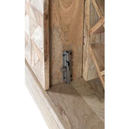 Giner y Colomer Mueble Bar con 2 Puertas, Madera de Mango, Color Natural, 11x42 cm