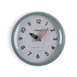 Reloj de Pared Versa Blanco Verde Plástico Reloj de Pared Versa Blanco Verde Plástico