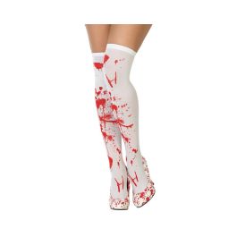 Medias Blancas con Salpicaduras de Sangre para Disfraz de Halloween - Accesorio para Mujer Adulta Precio: 1.49999949. SKU: B1BRYNCKDV