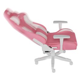 GENESIS Nitro 710 Silla Gaming de PC Ergonómica con Respaldo Ajustable y Reposabrazos 2D. Piel Ecológica Blanco - Soporta 150kg