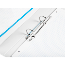 Liderpapel Carpeta Canguro 2 Anillas Mixtas 25mm A4 Plástico Blanco