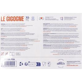 Duralex Set 6 Tazas con Asa Transparentes "Gigogne" Vidrio Templado 22 cl