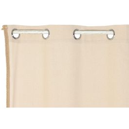 DKD Home Decor Cortina Cottage de Algodón y Yute Natural 260 x 140 cm (2 Unidades)
