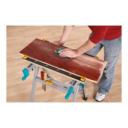 Wolfcraft Banco de mordaza con chasis reforzado 6177000, 64,5x30cm - 45,0x80cm, aluminio