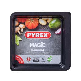 Fuente Cuadrada Acero Magic Pyrex 24x24 cm Fuente Cuadrada Acero Magic Pyrex 24x24 cm