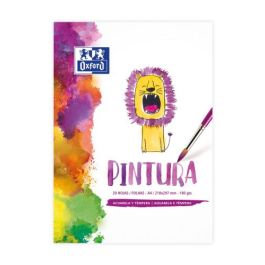 Oxford Kit Pintura Niños con Bloc Dibujo, Bloc Acuarela/Tempera, Estuche Kangoo y Temperas 14 Colores 400169566