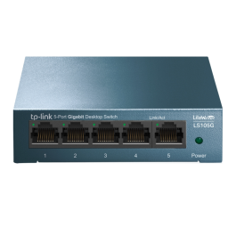 TP-Link LS105G Switch no administrado Gigabit Ethernet 5 puertos (10/100/1000) QoS Azul TP-Link LS105G Switch no administrado Gigabit Ethernet 5 puertos (10/100/1000) QoS Azul Precio: 17.5000001. SKU: S7802397