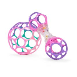 Bright Starts Set de regalo O'Ball para niña con 2 juguetes: sonajero y O'Ball (rosa, morado y turquesa) BRI0074451998353 Precio: 24.50000014. SKU: B17YHACECQ