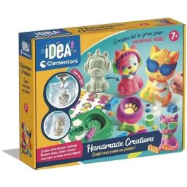 Clementoni CLEM18755 Kit Creación de Animales de Yeso para Ocio Creativo, Hecho en Italia