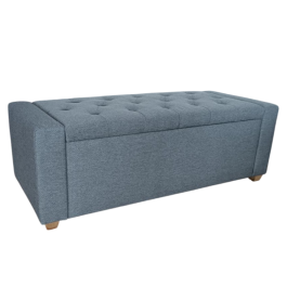 DKD Home Decor Descalzadora Urban Gris Claro 120x50x42 cm de Poliéster y Madera con Almacenaje Interior Precio: 129.88999947. SKU: B1HK9QNVP5