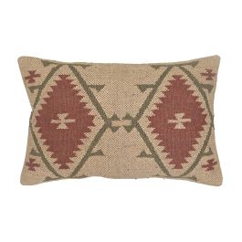 DKD Home Decor Cojín Boho Kilim de Lana y Yute 60 x 40 cm (2 Unidades) Precio: 36.79000039. SKU: B175TEHA82