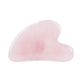 Masajeador Ilū Gua Sha Stone Cuarzo Rosa Piedra (1 unidad)