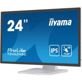 Monitor Iiyama 24" White Bonded Pcap 10P Touch, 1920X1080, Ips-Panel, Flat Bezel Free Glass Front, Hdmi, Displayport, 360Cd/M² (With Touch), Usb Hub 2X 3.0, Speakers (T2452MSC-W1) Monitor Iiyama 24" White Bonded Pcap 10P Touch, 1920X1080, Ips-Panel, Flat Bezel Free Glass Front, Hdmi, Displayport, 360Cd/M² (With Touch), Usb Hub 2X 3.0, Speakers (T2452MSC-W1)