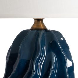 Lámpara Mesa Azul Cerámica Iluminación 40 X 40 X 62 cm