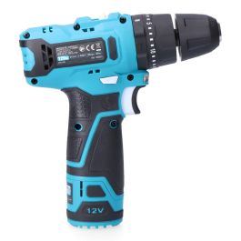 Koma Tools Taladro Percutor 12V TP-K con Accesorios, Batería 2.0Ah y Cargador USB C, Mandril 10mm sin Llave, 2 Velocidades, 32Nm