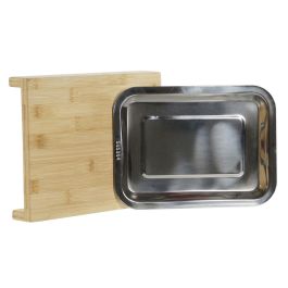 Tabla Cortar Basicos DKD Home Decor Natural Plateado 21.5 x 4.2 x 28 cm Set de 2 Tabla Cortar Basicos DKD Home Decor Natural Plateado 21.5 x 4.2 x 28 cm Set de 2