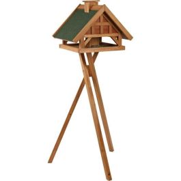 Comedero para pájaros Natura con soporte y silo, pino, 54 × 40 × 48 cm/1,45 m, marrón Precio: 109.69000053. SKU: B1ECJRTBMZ