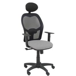 Silla Piqueras Y Crespo Alocen Brazos Regulables Cabecero Incluido Mecanismo Sincro Refuerzo Lumbar Ruedas Nylon Respaldo Malla Negra Transpirable Y Asiento Tapizado Bali Gris Claro Precio: 242.88999977. SKU: S5703712