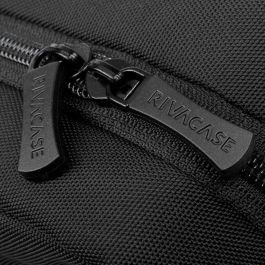 Rivacase 7521 Maletín Toploader Alpendorf para Portátiles 13.3"-14" (35.6 cm) Negro Poliéster RPET con Compartimento para Tablet