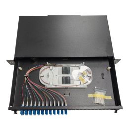 Lanview Panel de Fibra Óptica 19'' 24 Puertos LC Dúplex Monomodo Pre-montado con 12 Conectores y Pigtails