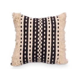 Cojin Rayas Negro 45X45 Cm Giftdecor (6 Unidades) Cojin Rayas Negro 45X45 Cm Giftdecor (6 Unidades)