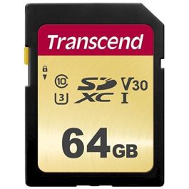 Transcend SDC500S Tarjeta de Memoria SDXC 64GB Clase 10, UHS-I (U3) V30, Lectura 95MB/s, Escritura 50MB/s Precio: 51.79000013. SKU: B1EZ5J3PJT