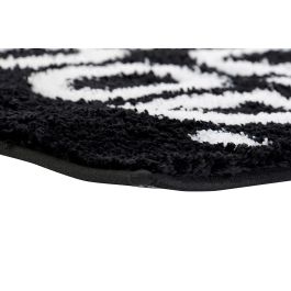 Alfombra DKD Home Decor Negro Blanco 80 x 50 cm Alfombra DKD Home Decor Negro Blanco 80 x 50 cm
