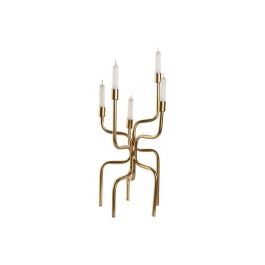 DKD Home Decor Candelabro Dorado Metal 25 x 51 x 25 cm