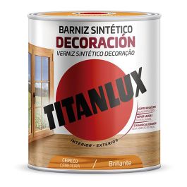 Titan M10100514 Barniz sintético decoración cerezo brillante 250ml para interior/exterior