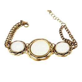 Pulsera Mujer Cristian Lay 437080 Blanco Acero Dorado (19 cm) Precio: 13.6900005. SKU: S0303250