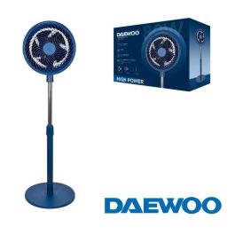 Daewoo Ventilador de Pared o Sobremesa High Speed 80W, 10 Pulgadas/25cm, Base Redonda, Color Azul Precio: 28.69000024. SKU: B1H4NRBJCC