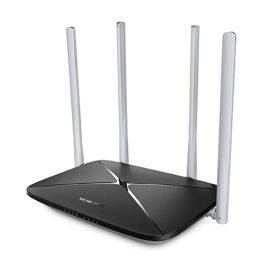 Mercusys AC12 Router Inalámbrico Doble Banda (2.4 GHz / 5 GHz) Wi-Fi 5 (802.11ac) Negro Hasta 867 Mbit/s