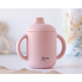 KioKids Taza de Silicona Rosa con Asas para Bebé +4 Meses Ecológica Apta Microondas y Lavavajillas Precio: 9.5000004. SKU: B14LSS59BX