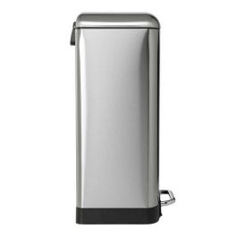 Kitchen Move GREENWICH Cubo de basura de cocina rectangular con pedal 40L, acero inoxidable cepillado, incluye cubo interior Kitchen Move GREENWICH Cubo de basura de cocina rectangular con pedal 40L, acero inoxidable cepillado, incluye cubo interior