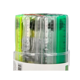 Liderpapel Regla de Plástico 16 cm Cubilete con 100 Unidades Colores Surtidos