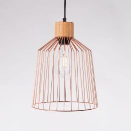 Lámpara Colgante Turkistan SKD-P80048 de Metal y Madera, Estilo Nórdico, Diseño Único para Bombilla LED E27, Cable Ajustable Precio: 19.79000012. SKU: B1HAE2K6MA