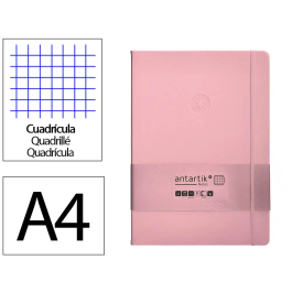Antartik Cuaderno A4 Tapa Dura Hojas Cuadriculadas Rosa Pastel 100 Hojas 80gr FSC Precio: 11.49999972. SKU: B1495EKRJJ