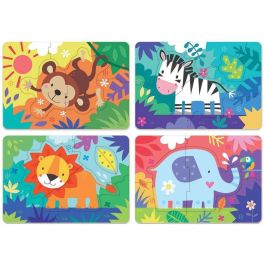 Puzzles progresivos 5-6-7-8 piezas animales de la selva my first puzzles Puzzles progresivos 5-6-7-8 piezas animales de la selva my first puzzles