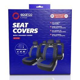 Juego Fundas S-Line Azul Sparco Cs6 SPC1019AZ Juego Fundas S-Line Azul Sparco Cs6 SPC1019AZ