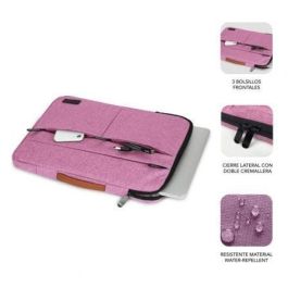Funda Subblim Air Padding 360 Sleeve para Portátiles hasta 14"/ Rosa Funda Subblim Air Padding 360 Sleeve para Portátiles hasta 14"/ Rosa