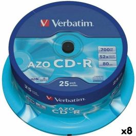 CD-R Verbatim Azo 700 MB 52x 25 Piezas (8 Unidades) Precio: 101.79000007. SKU: B1782V8YGG