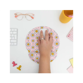 Mr Wonderful Alfombrilla de Ratón Ergonómica de Gel con Reposamuñecas Antideslizante y Bordes Reforzados 250x230 mm