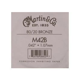 MARTIN Cuerda Acústica Entorchada Bronze 80/20 Calibre .042 Precio: 1.98999988. SKU: B1BZJ3H5M5